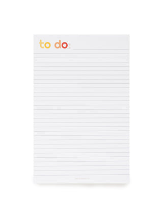 Rainbow To Do Notepad