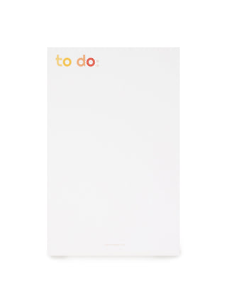 Rainbow To Do Notepad